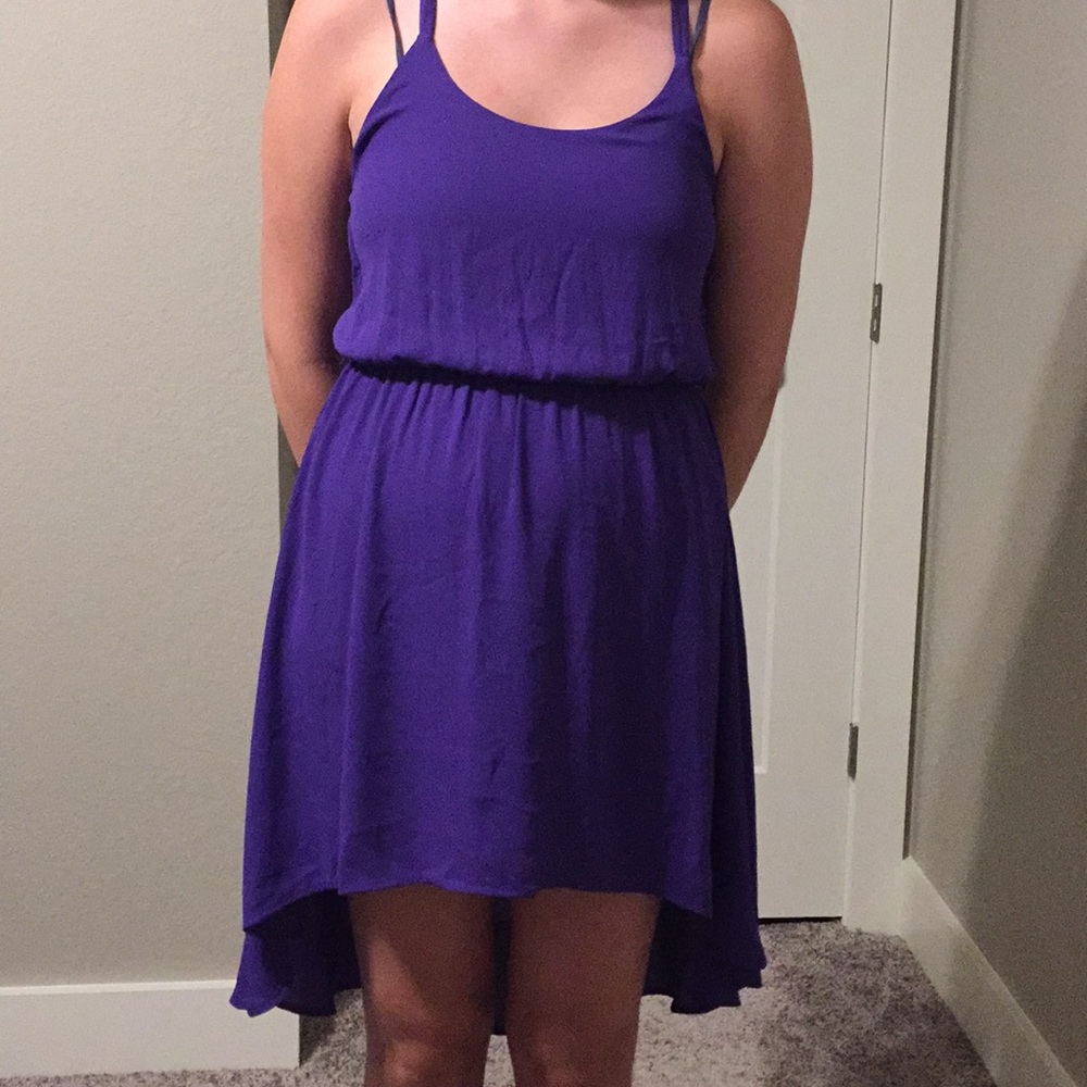 Forever 21 purple high-low dress